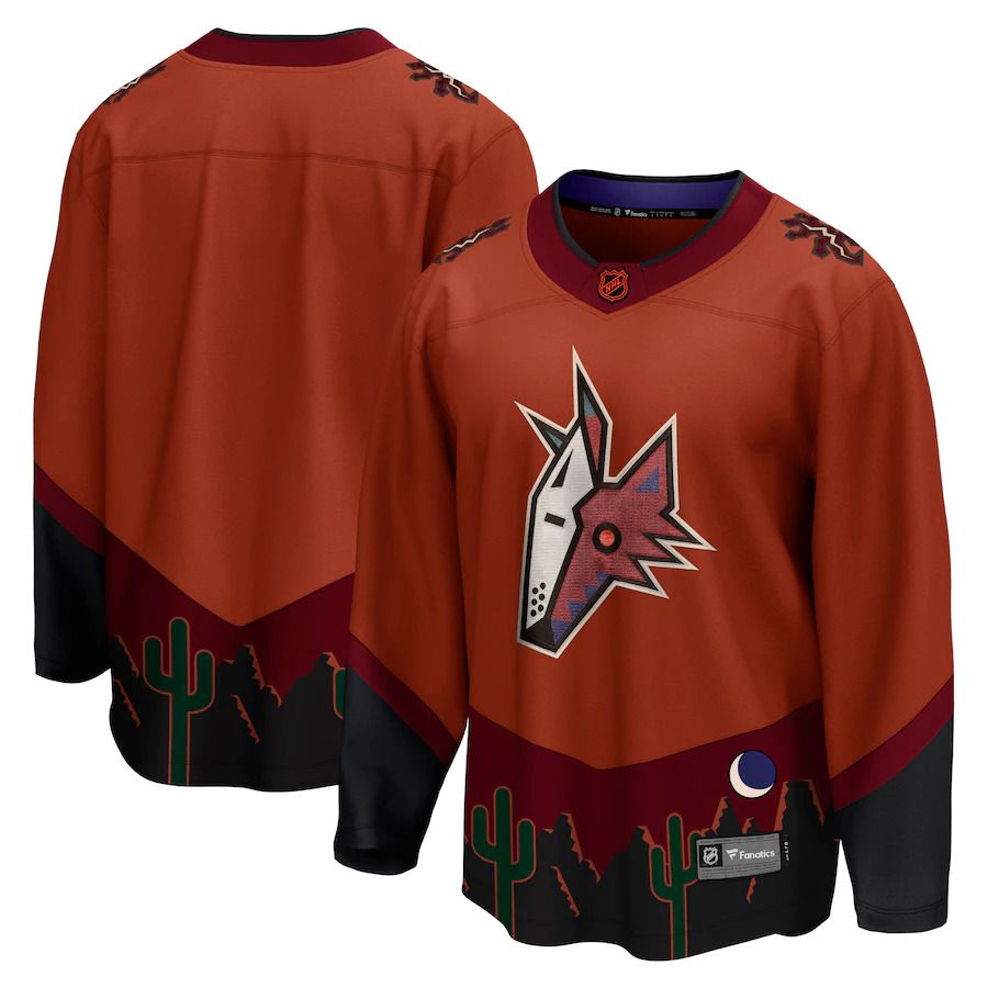 Men Arizona Coyotes Fanatics Branded Burnt Orange Special Edition Breakaway Blank NHL Jersey->customized nhl jersey->Custom Jersey